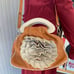 L’ artigiano Sorrentino Italian Leather Bucket Crossbody Pumpkin Orange bag