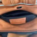 L’ artigiano Sorrentino Italian Leather Bucket Crossbody Pumpkin Orange bag