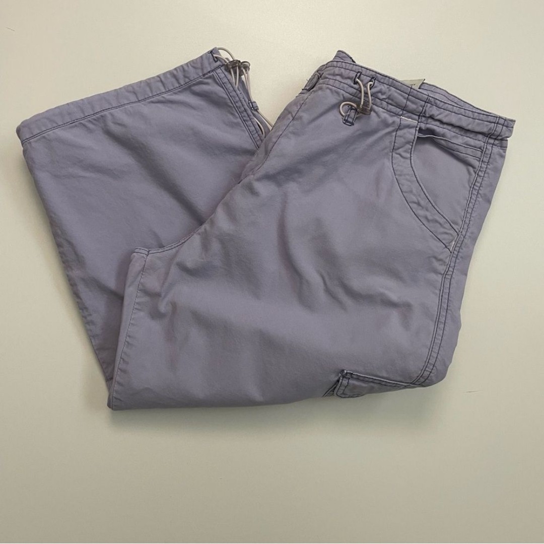 Vintage Y2K Unionbay Pants Capri Cropped Cargo Pockets Gorpcore Purple Lavender