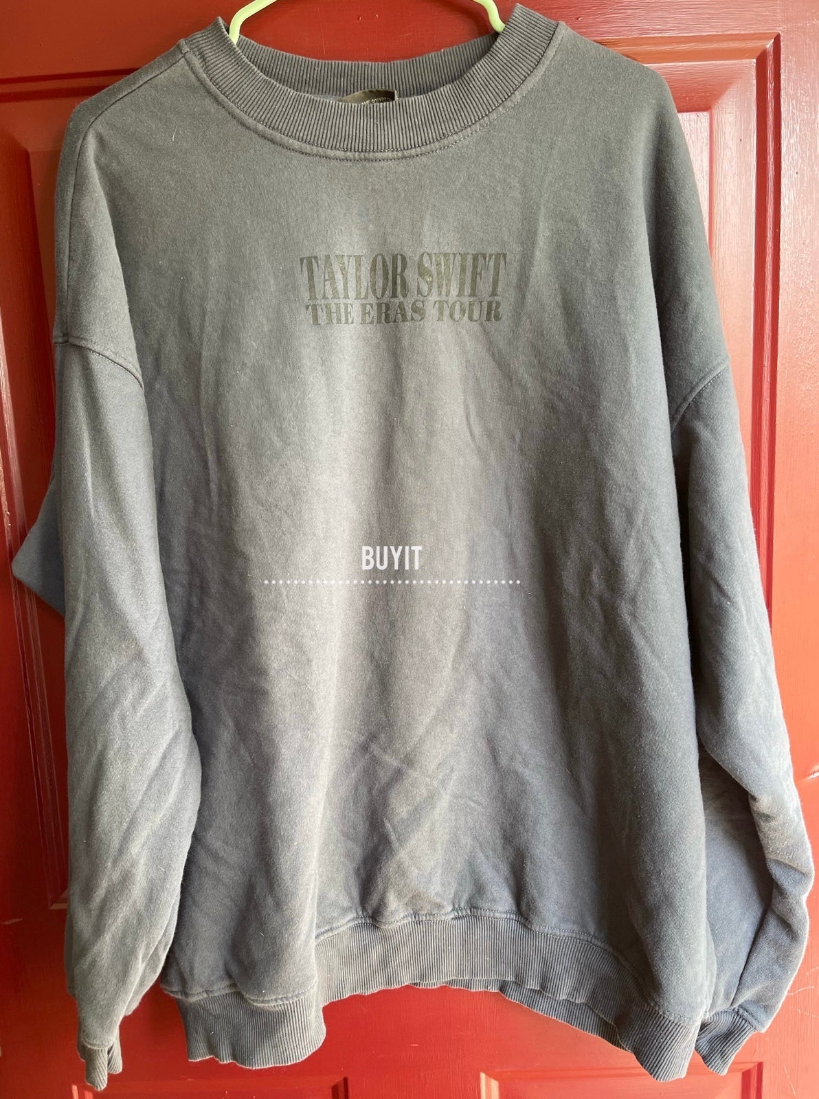 Taylor Swift 2023 Eras Tour Concert BLUE/GRAY Crewneck Sweatshirt Large
