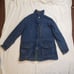 Cabela’s Outerwear Women’s Med Blanket Lined Denim Chore Jacket Leather Collar