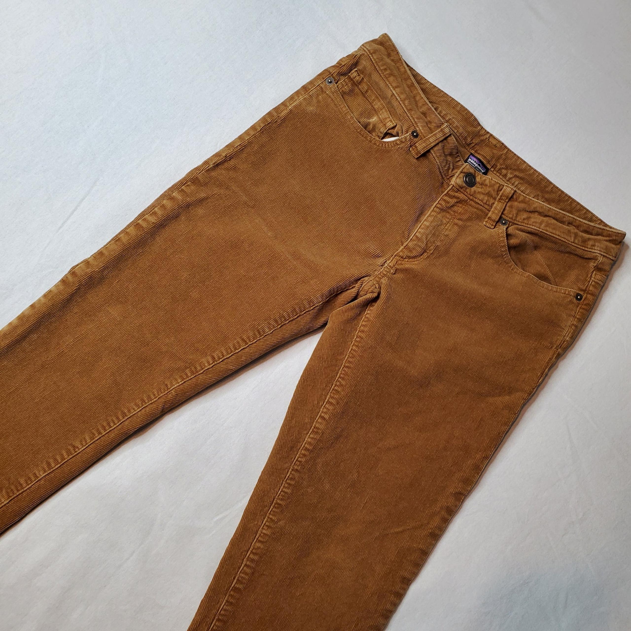 Patagonia Womens Size 29 Corduroy Slim Pants Organic Cotton Brown 55050