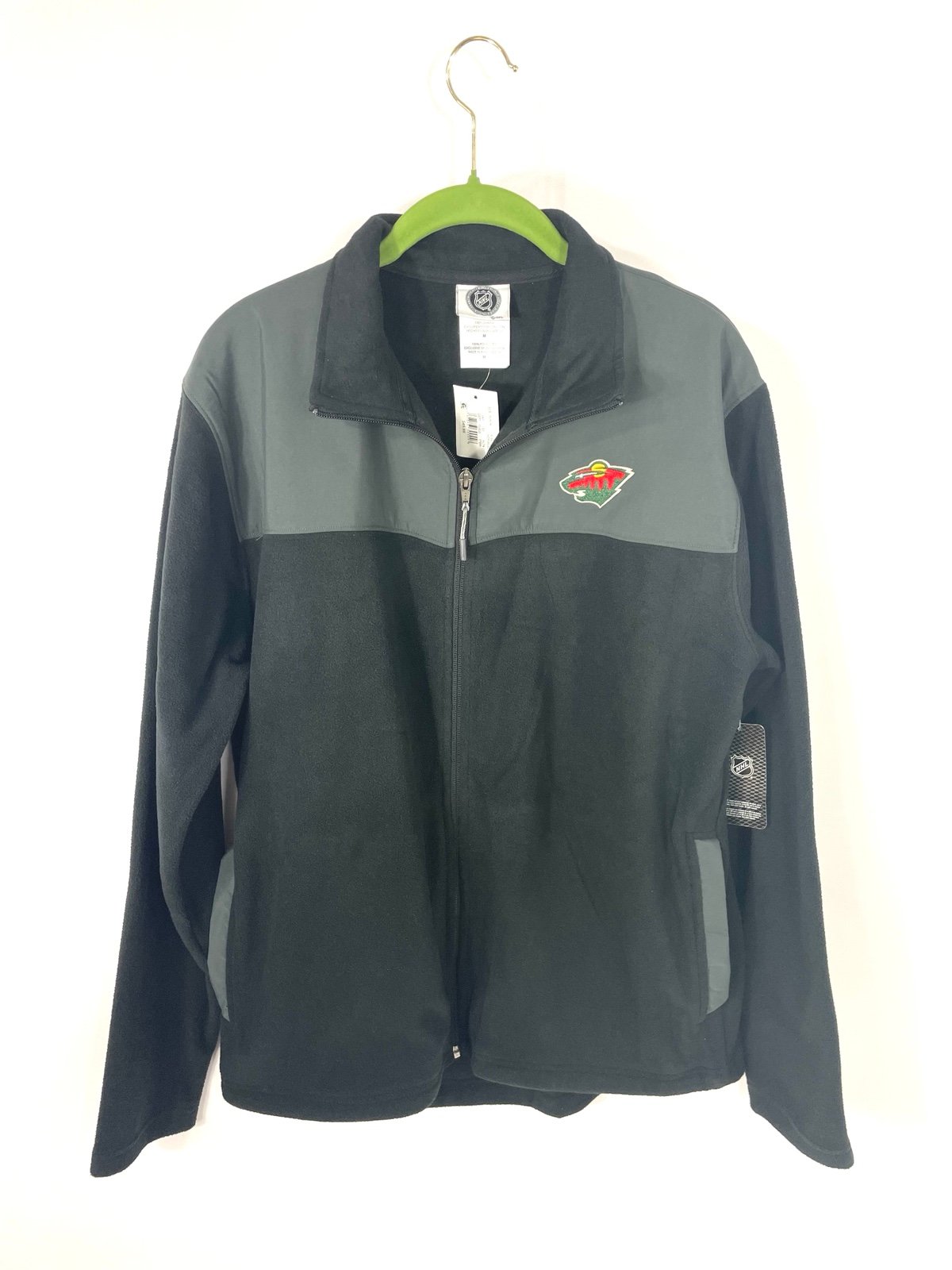 Minnesota Wild Full Zipped Fleece Jacket Medium