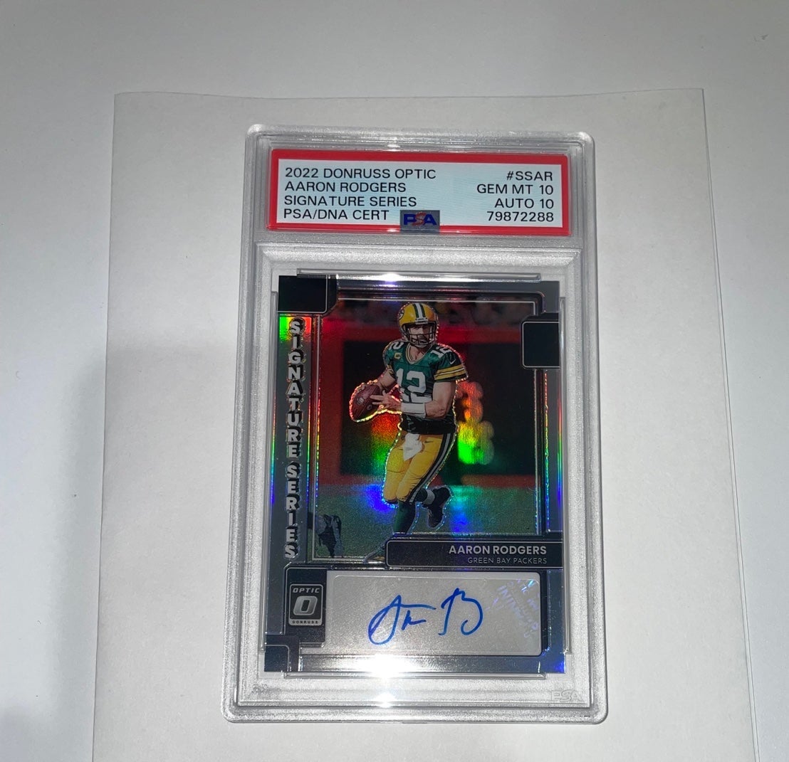 Aaron Rodgers AUTO POP 1 PSA 10&10 MINT