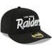 New Era Las Vegas Raiders 59Fifty Fitted Hat Low Profile Script Black Size 7 3/8