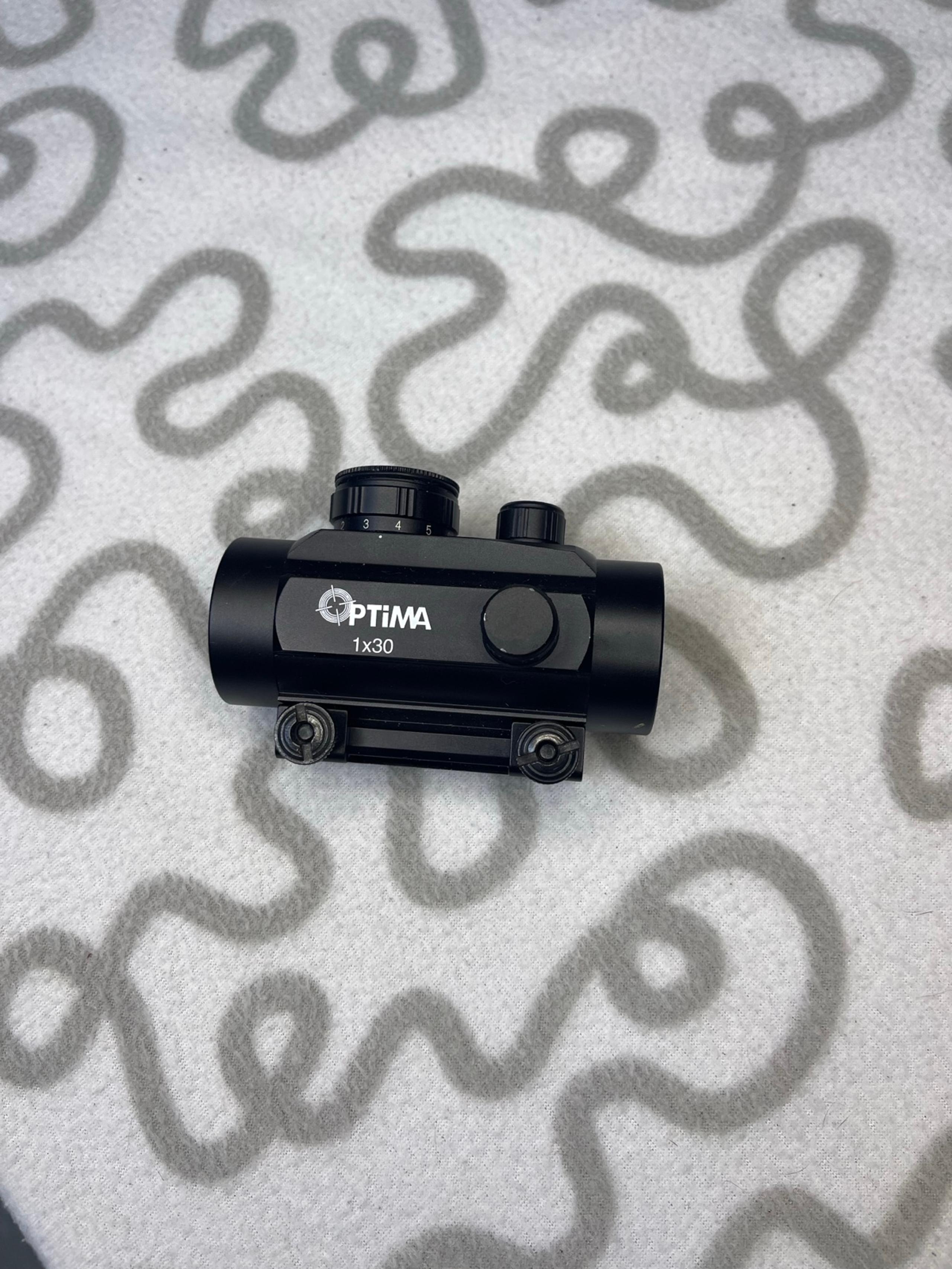 Optima 1x30 Red Dot Sight Scope – Tactical Reflex Sight for Rifle