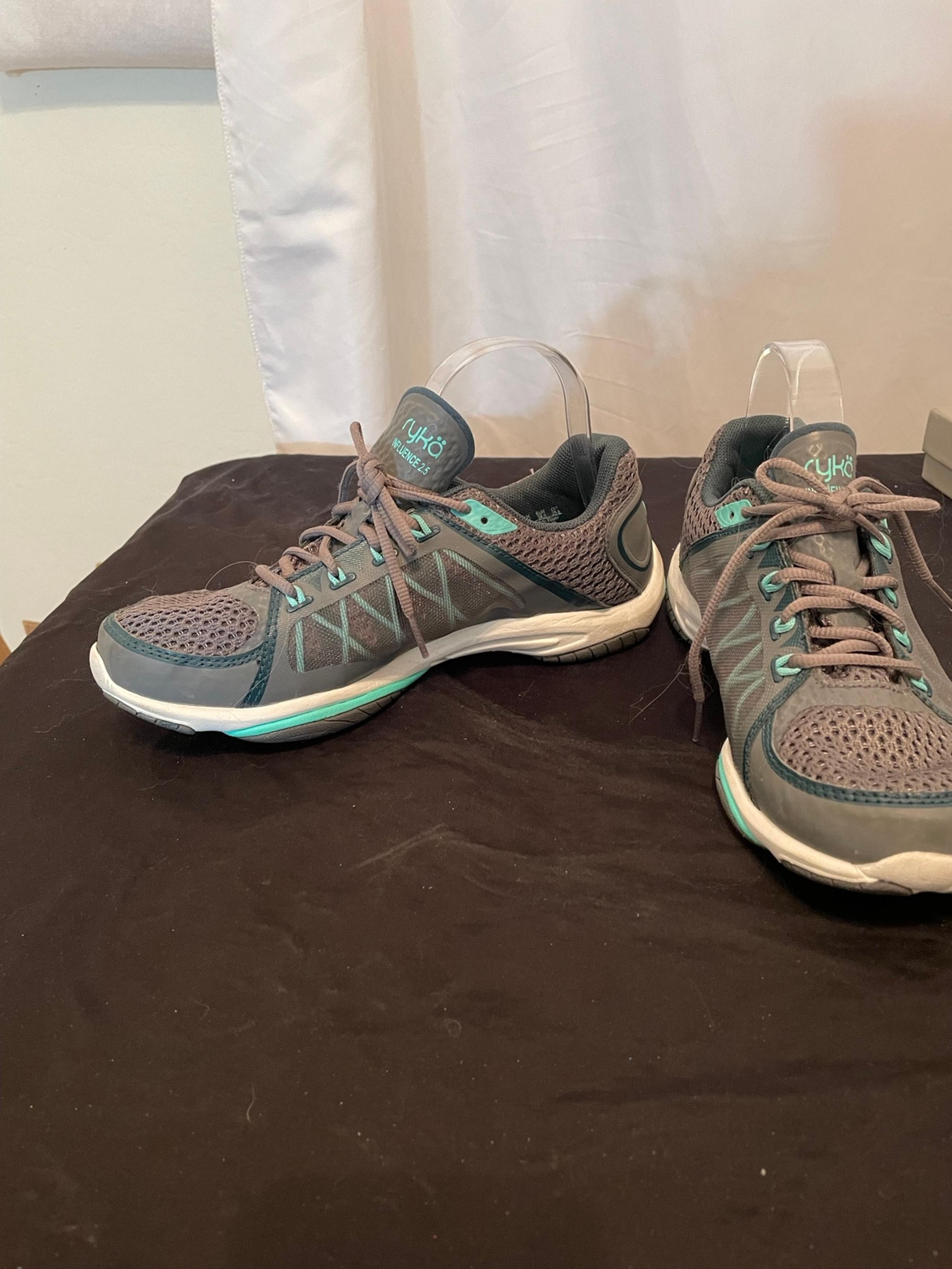 RYKA Influence 2.5 N-GAGE Training Shoe Athletic Shoes Womens Gray Teal 8.5