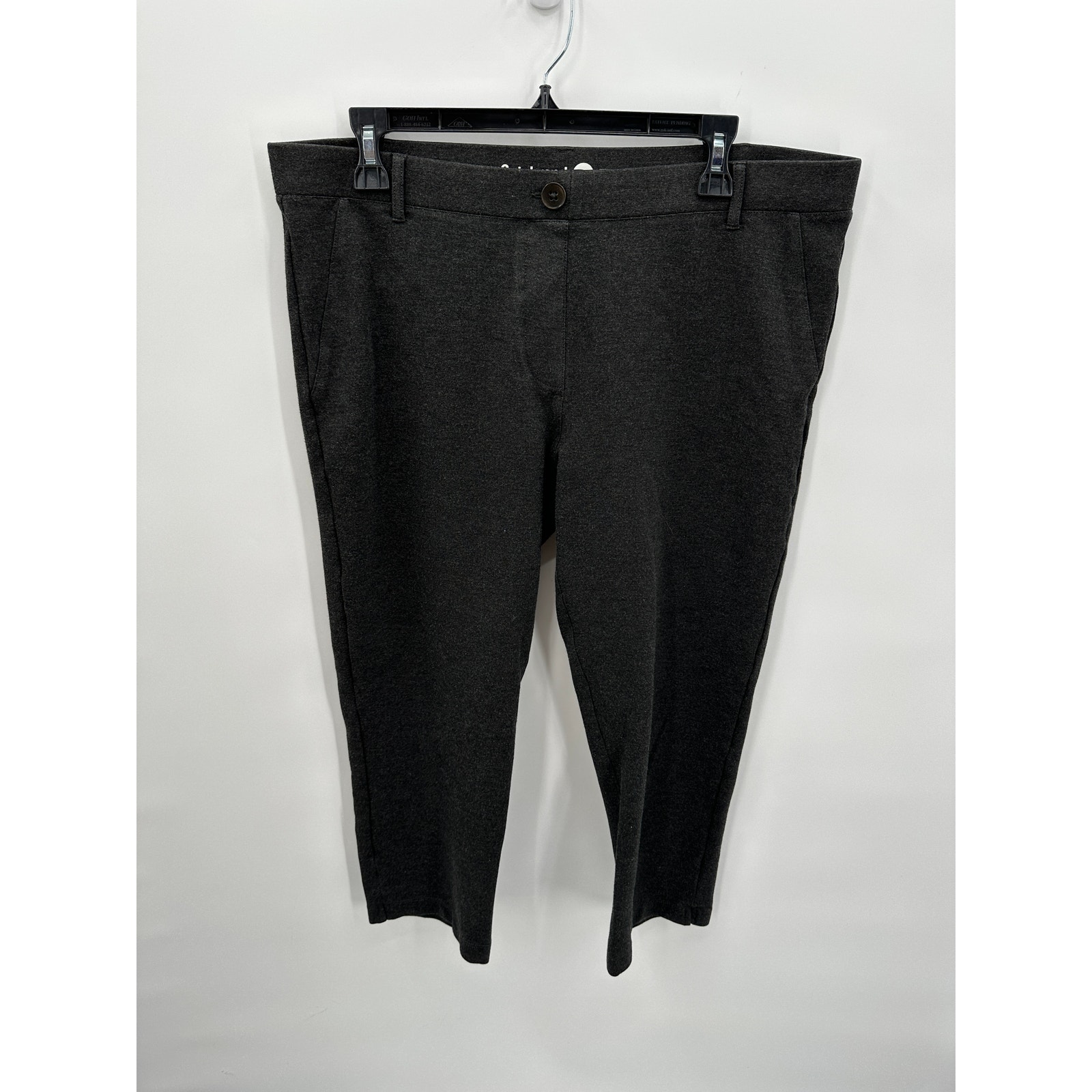 BETABRAND Crop Two-Pocket Dress Pant Yoga Pants W0429-CH // XL