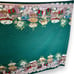 Vintage Christmas Tablecloth Teacups Cakes Border Green 99x57 Holiday Home Decor