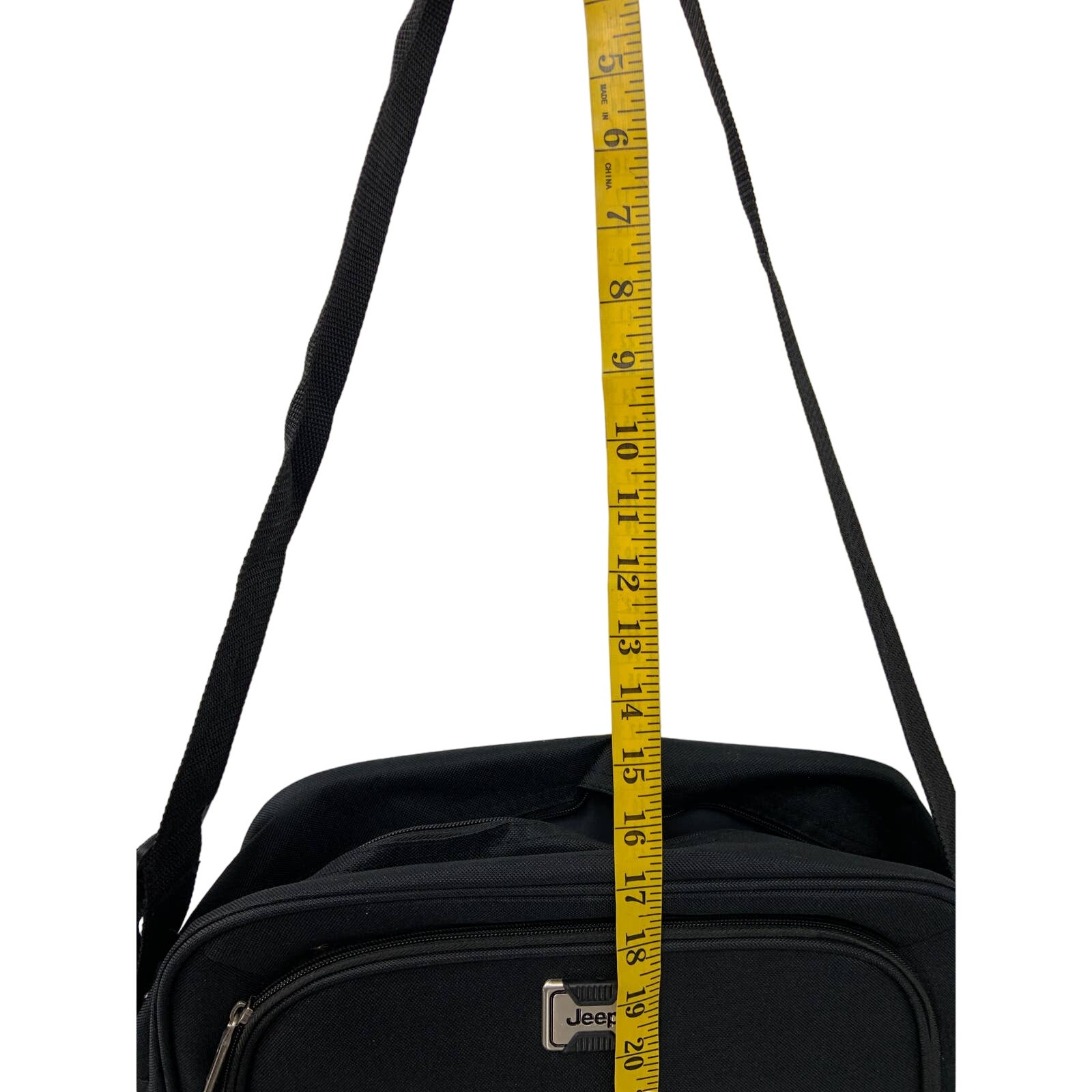 Jeep Brand Authentic Black Equipment Shoulder Bag