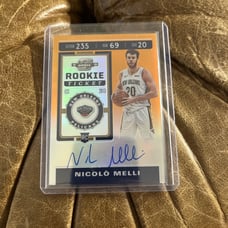 Nicolo Melli Rookie Contenders /25 On Card Auto