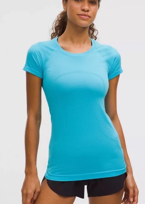 Lululemon Swiftly Tech Short Sleeve 2.0 Fresco Blue Tone size 6