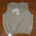 MONOHA Sheer Short Sleeveless Knit Ivory