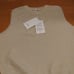 MONOHA Sheer Short Sleeveless Knit Ivory