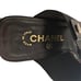 Chanel Red & Black Leather CC Open Toe Slide Heels & Box, EU 36 / US 5.5, VTG