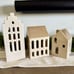 3pc Ceramic House LED Tea Light Holder Set - Threshold designed w/ Studio McGee