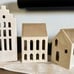 3pc Ceramic House LED Tea Light Holder Set - Threshold designed w/ Studio McGee