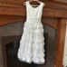 Size 7 First Communion / Flower Girl Gorgeous Dress, Crown Veil and Gloves