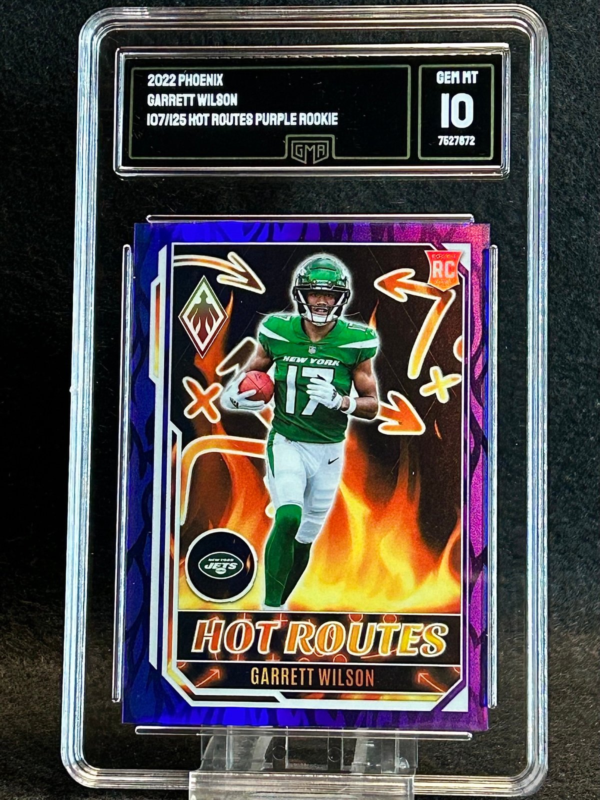 2022 garrett wilson Purple Rookie /125