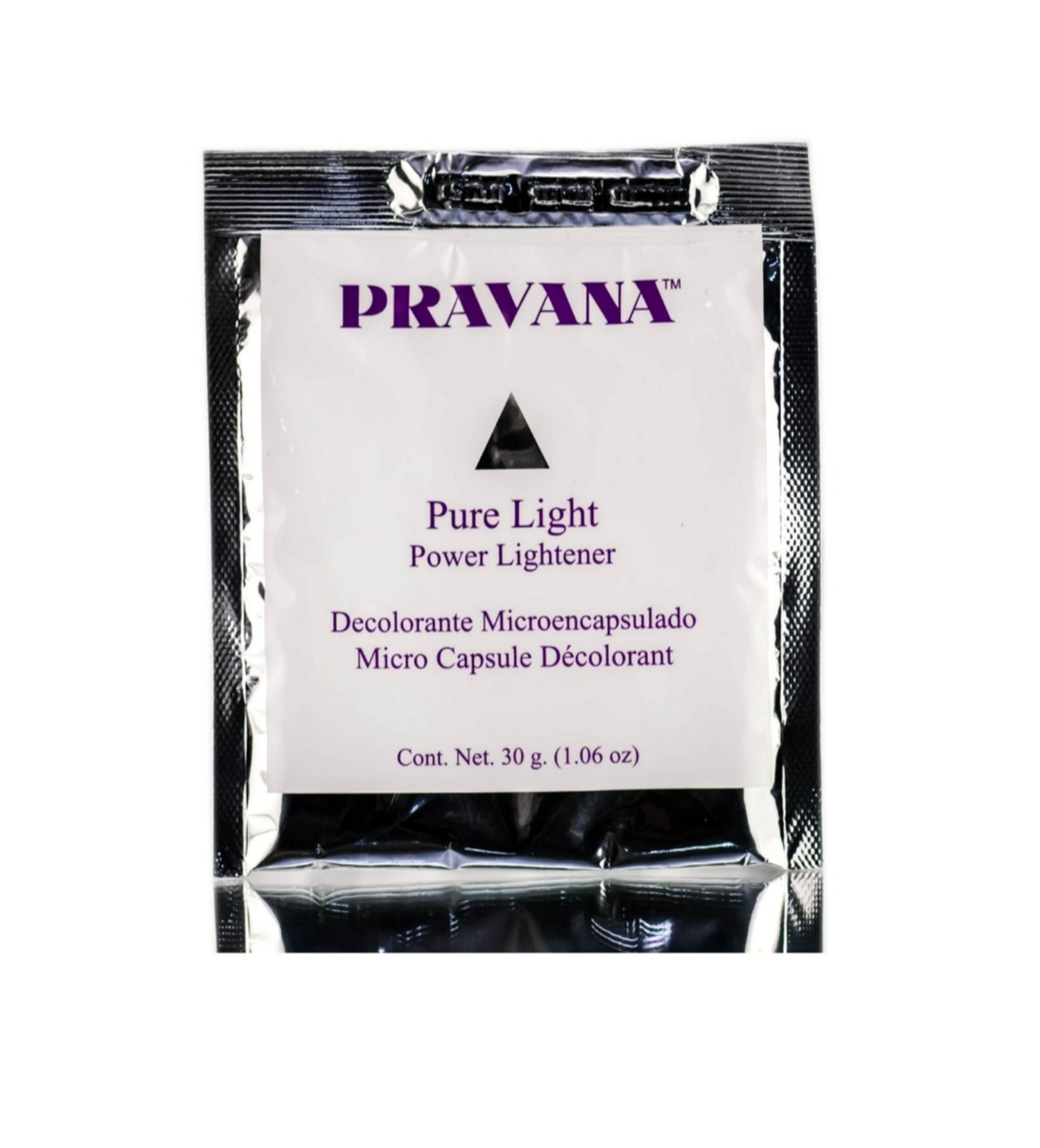 pravana pure light power lightener micro capsule decolorant hair dye color