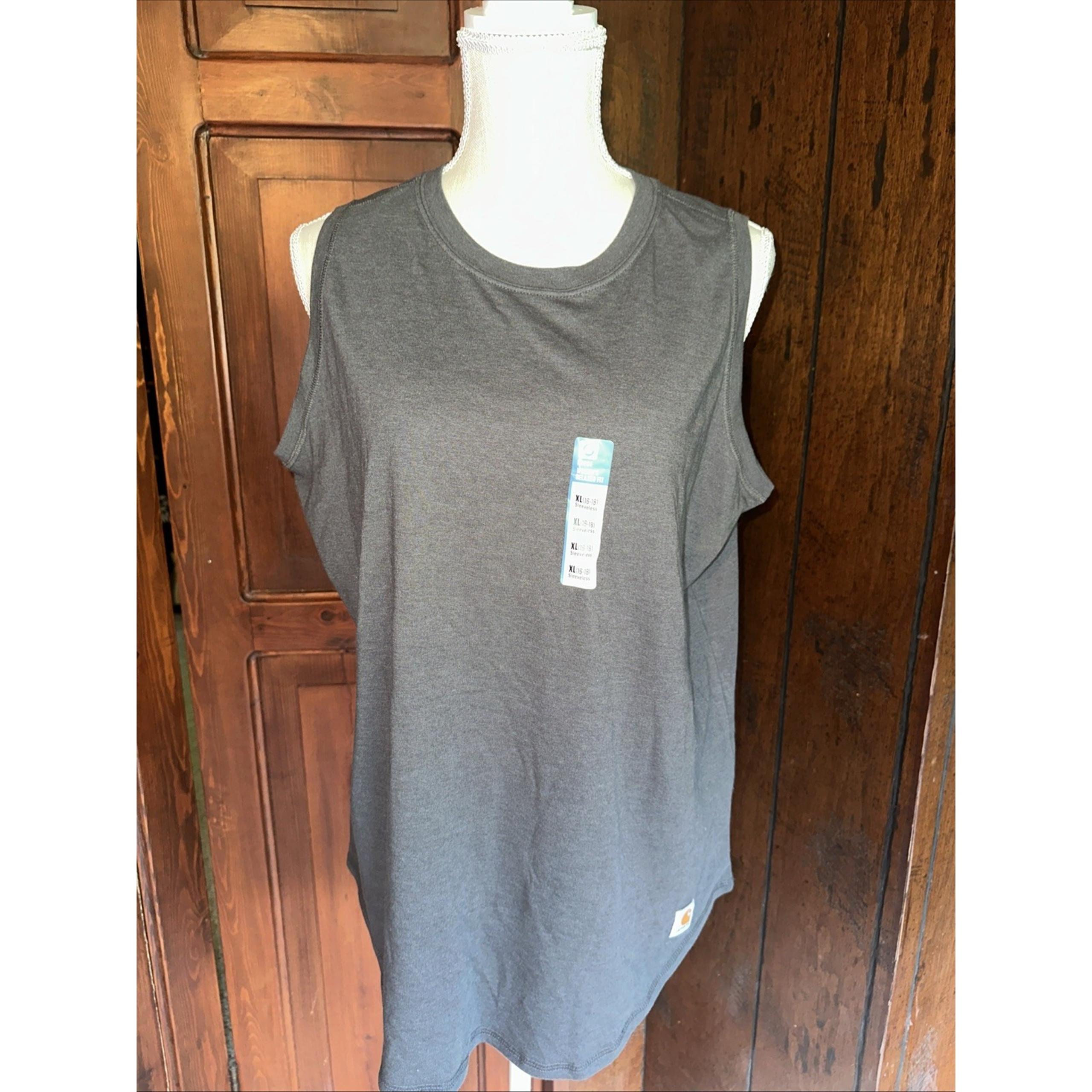 Carhartt Women's Force Relaxed Fit Midweight Tank Top Sleeveless Shirt XL 16-18
