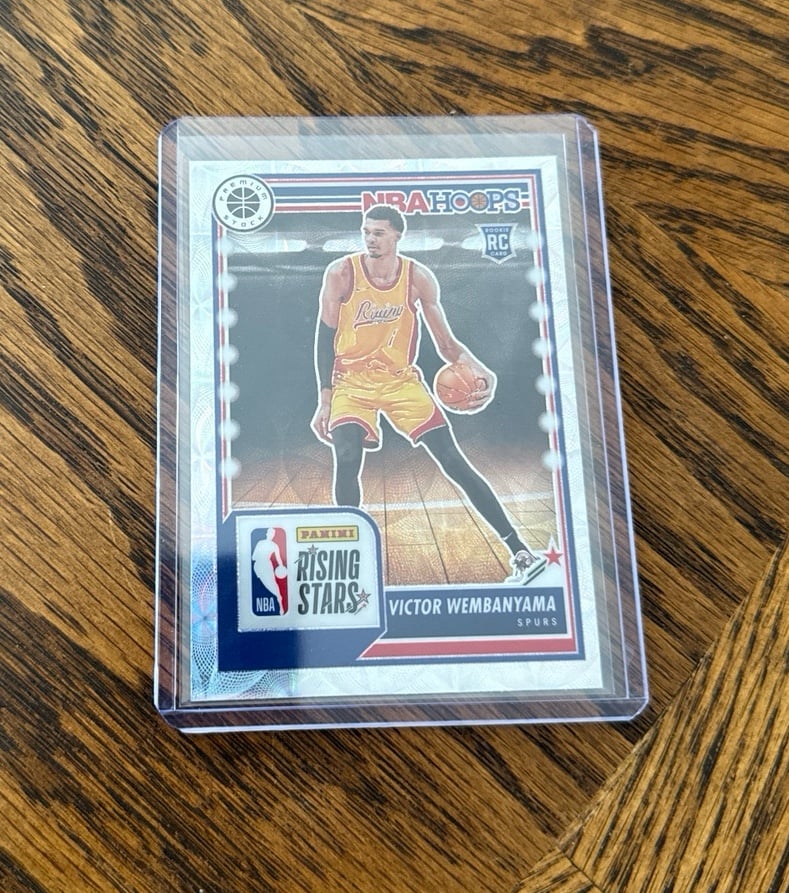 2023-24 Panini Premium Stock Victor Wembanyama Rising Stars Rookie RC #282 Spurs