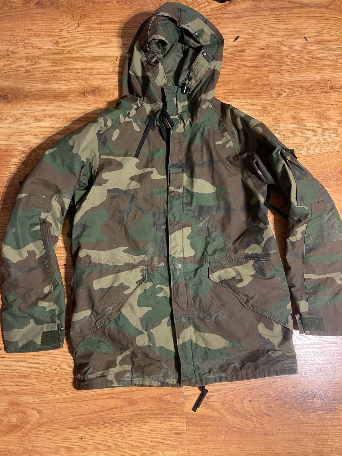 US MILITARY JACKET Cold-Weather Parka Medium Long Camo DLA100 Woodland