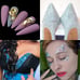 Nail Rhinestones Kit, Nail Art Decorations Flat AB