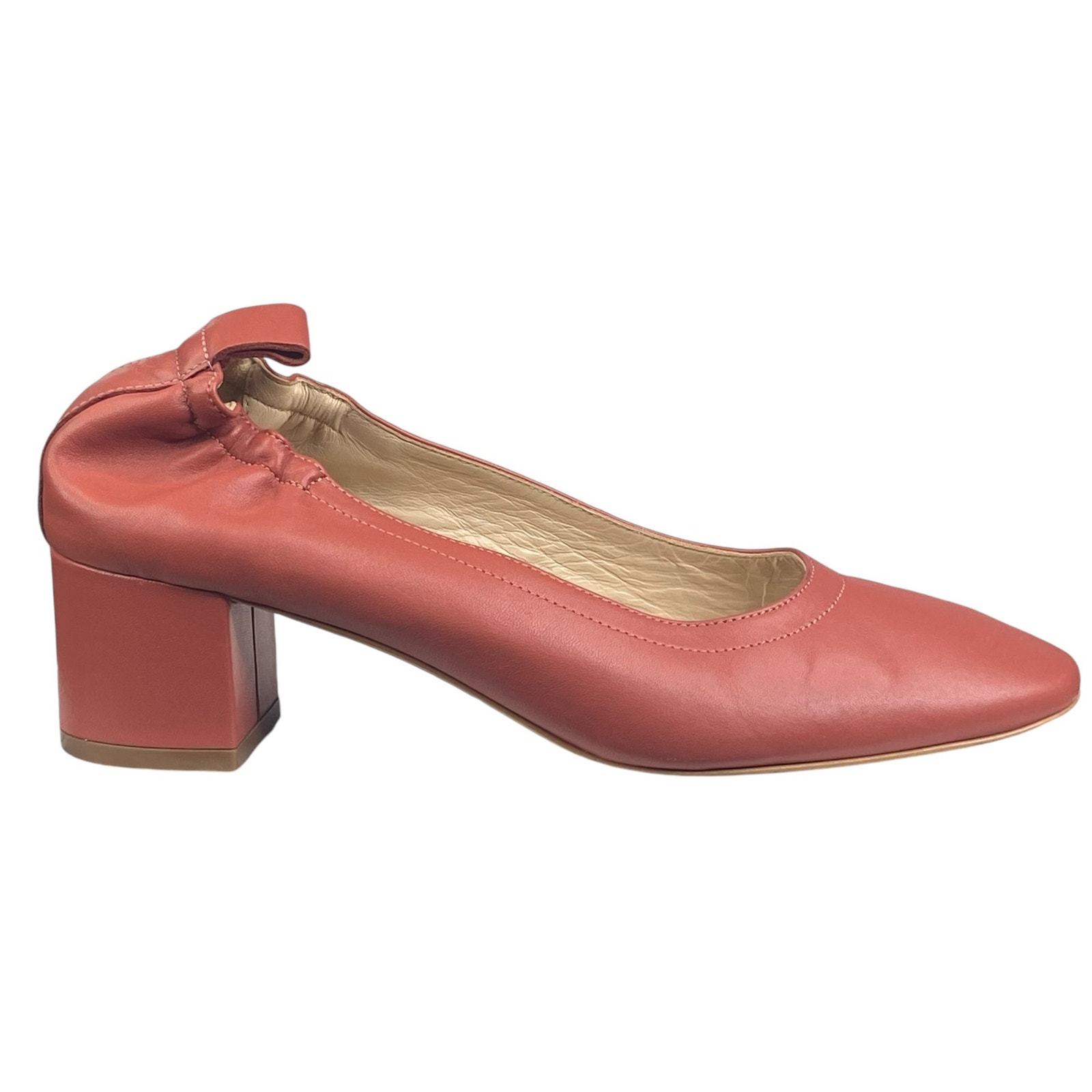 Everlane Women’s The Day Heel Coral Red Slip On Heel Size US 6.5