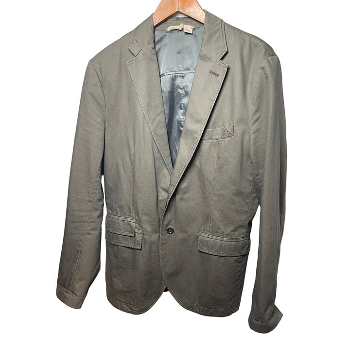 Hugo Boss Orange Benne 5-W Cotton Blazer Olive/Army Green Size Men’s 40R/L