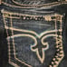 ROCK REVIVAL Charlotte Mid Rise Easy Boot Cut bling Embellished sequins, Sz 27