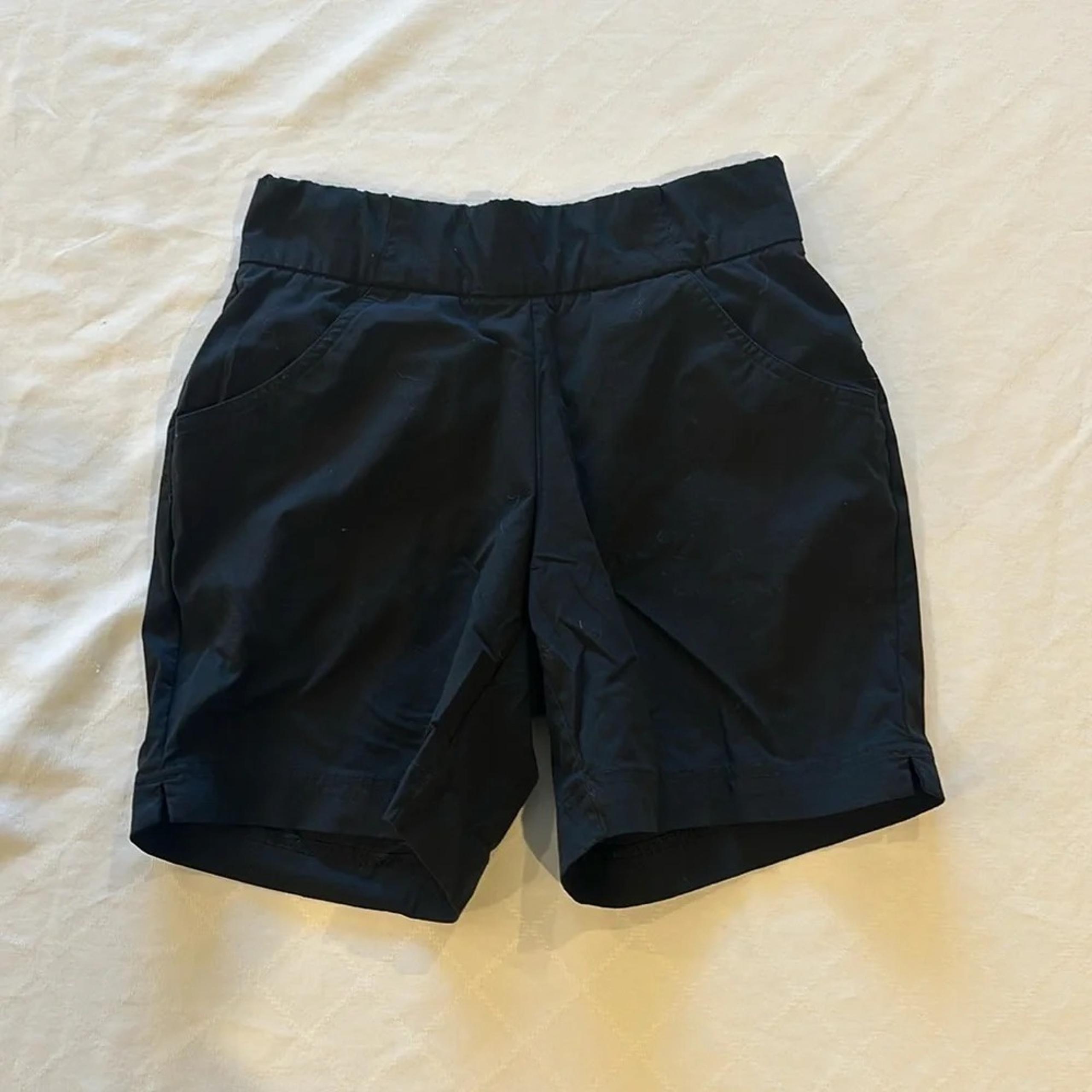 Columbia Women's Anytime Casual Shorts pull on pockets black small UPF 50 EUC