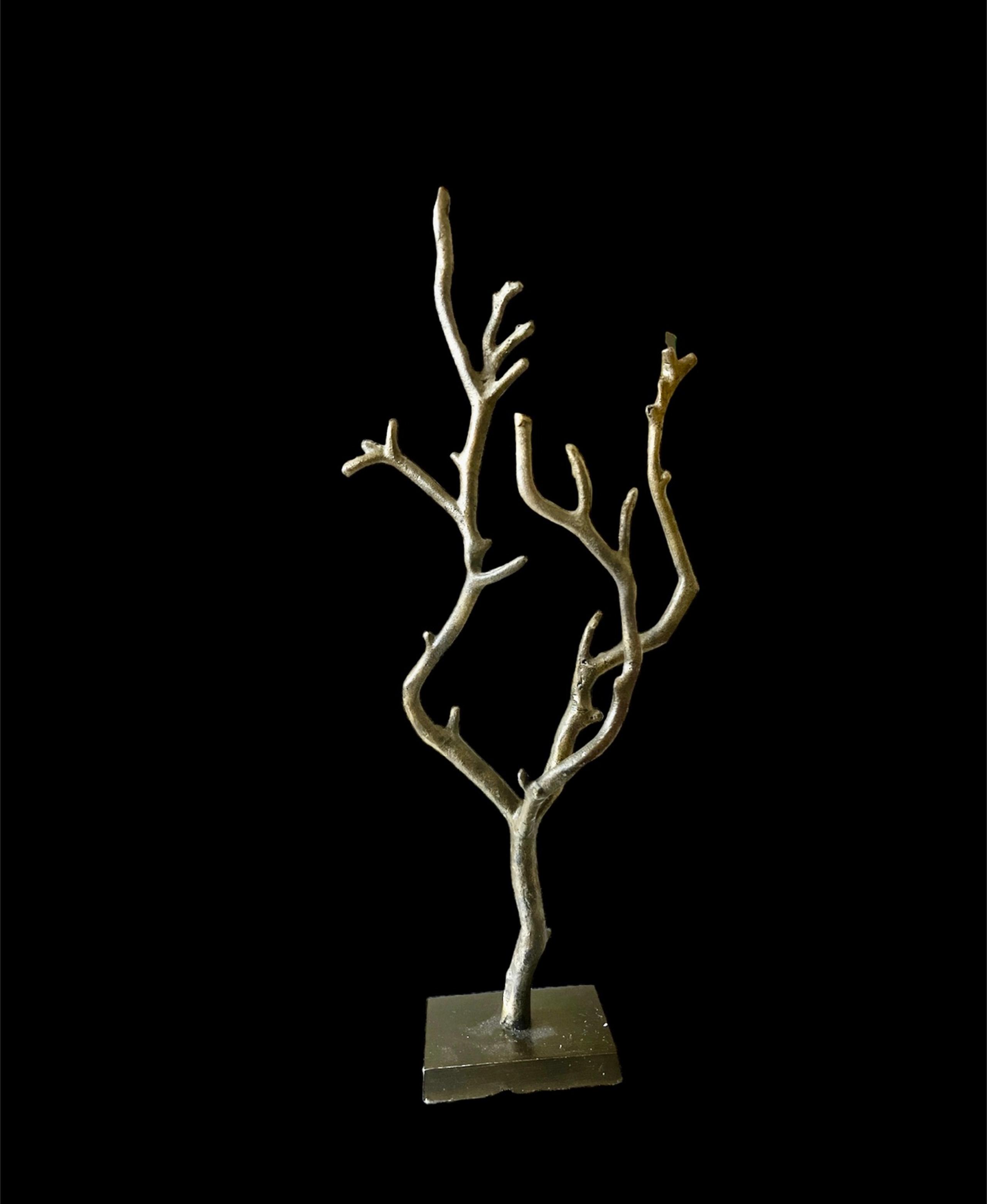 Urban Outfitters 19” Brass Heavyweight Tree of Life Sculpture