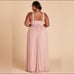 NEW Birdy Grey Kiko Bridesmaid Maxi Dress in Mesh Dusty Rose Size 1X