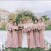 NEW Birdy Grey Kiko Bridesmaid Maxi Dress in Mesh Dusty Rose Size 1X
