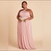 NEW Birdy Grey Kiko Bridesmaid Maxi Dress in Mesh Dusty Rose Size 1X