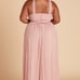 NEW Birdy Grey Kiko Bridesmaid Maxi Dress in Mesh Dusty Rose Size 1X