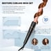 Long Barrel Wand Curling Iron - BESTOPE PRO 6 in 1 Curling Wand Set with Ceramic