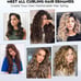 Long Barrel Wand Curling Iron - BESTOPE PRO 6 in 1 Curling Wand Set with Ceramic