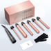Long Barrel Wand Curling Iron - BESTOPE PRO 6 in 1 Curling Wand Set with Ceramic