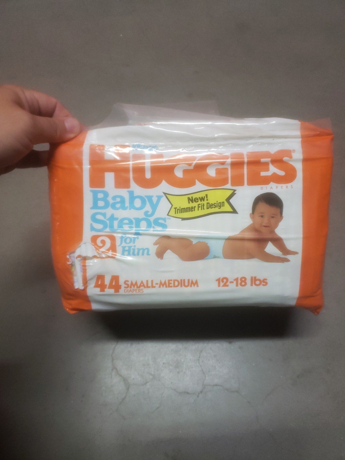 Vtg NOS HUGGIES BABY STEPS 2 for Him
