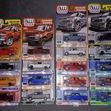 Lot of 18 Autoworld Ford & Chevy Trucks
