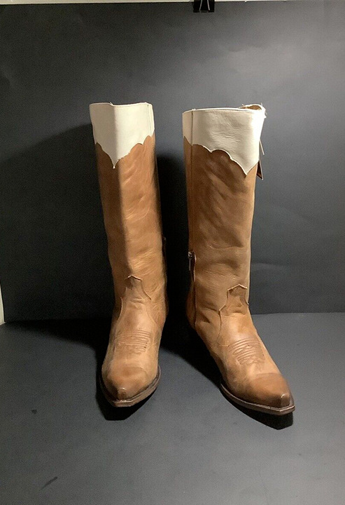 ROPER Women's Cowboy / Western Boots Knee High Caramel & Cream Leather Sz 9 NWT!