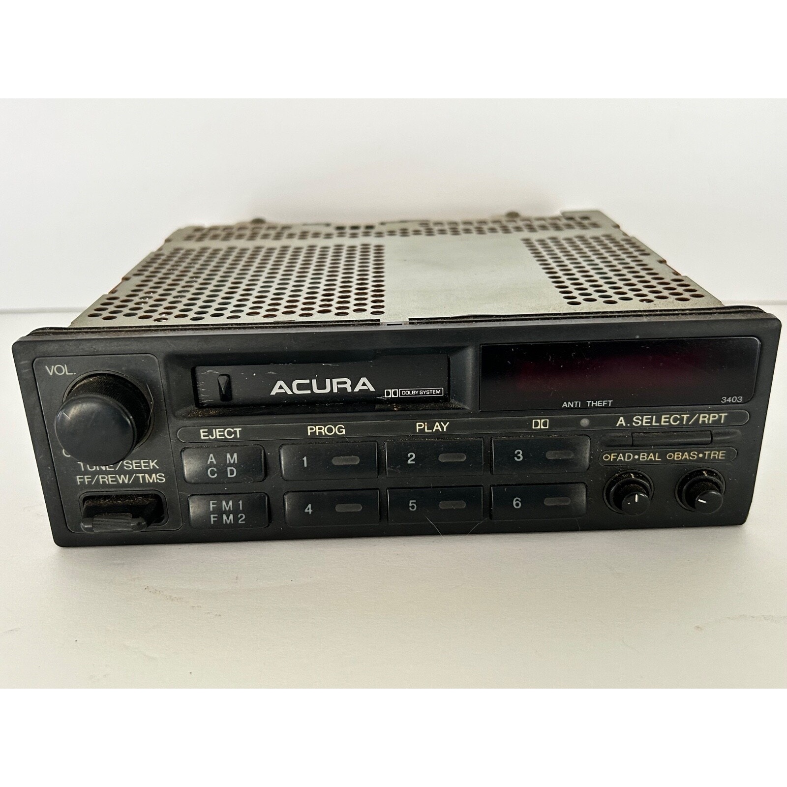 ACURA. Factory OEM 1990's AM/FM Radio w/Cassette Player 39100-ST7-A000 Tested.