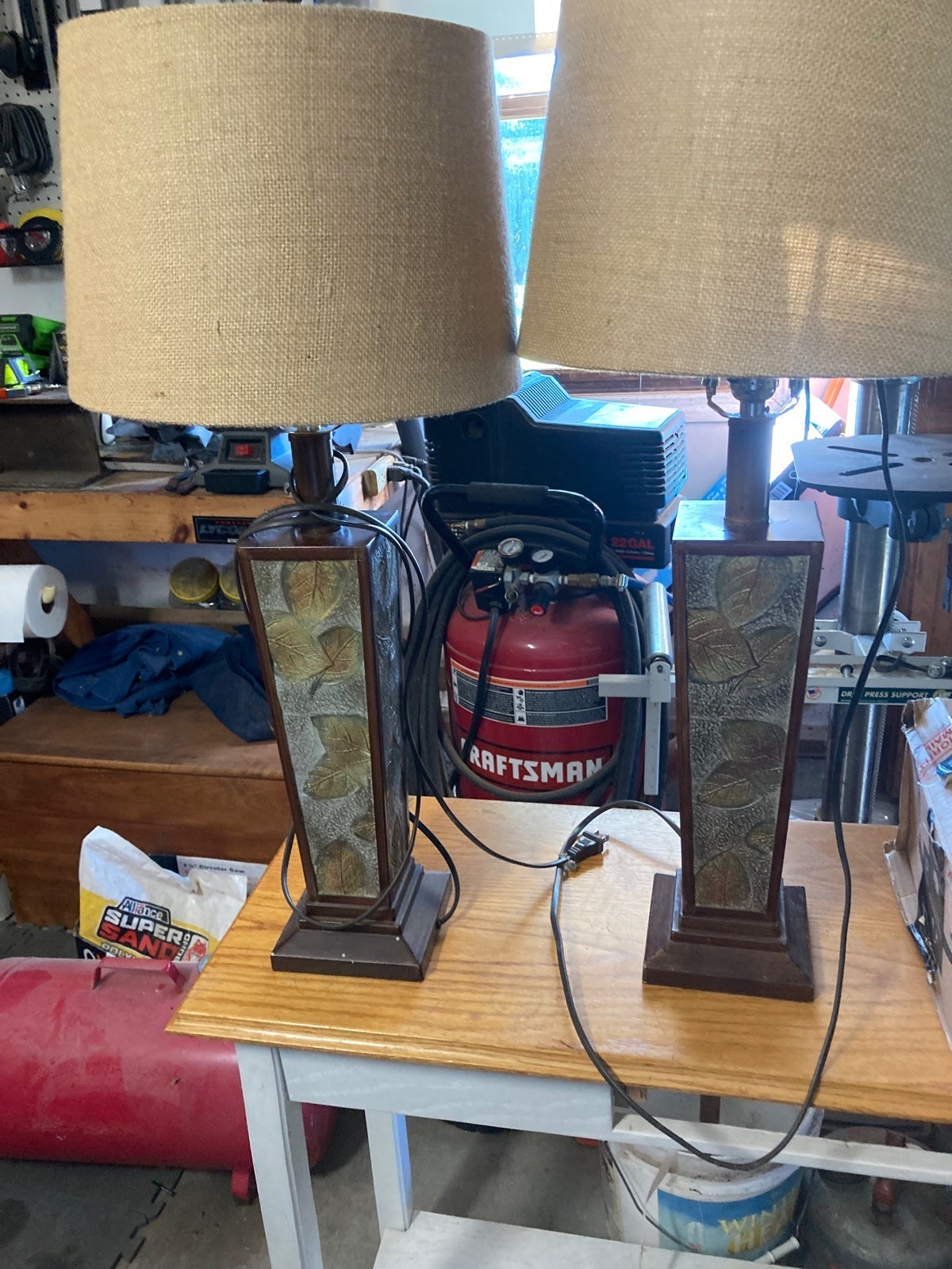 Two vintage lamps
