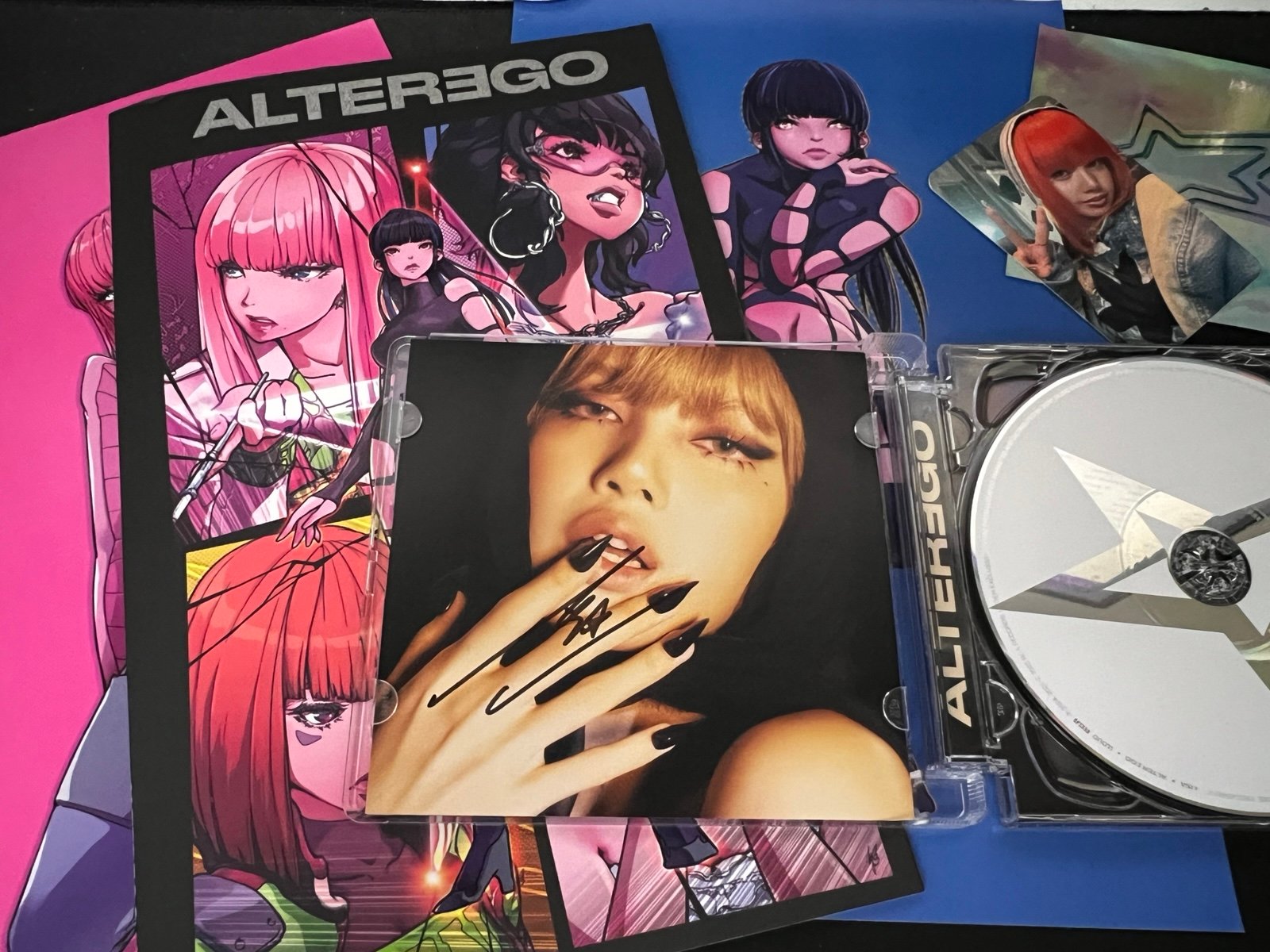 Lisa Alter Ego Signed - Comic Postcard CD Album Bundle Blackpink 100 LaLisa