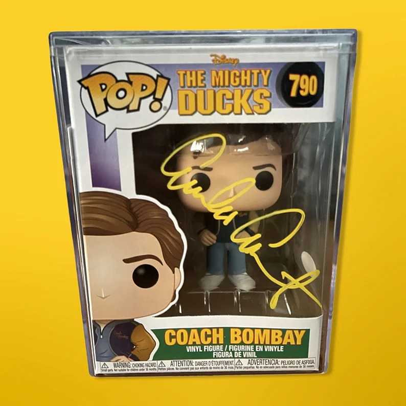 Emilio Estevez coach Bombay autographed funko pop