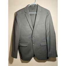 Jos. A. Bank Travelers Collection Slim Fit Wool Gray Dual Vent Blazer Jacket 42L