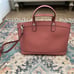 HENRI BENDEL West 57th pink saffiano PERSONALIZED satchel bag