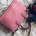 HENRI BENDEL West 57th pink saffiano PERSONALIZED satchel bag